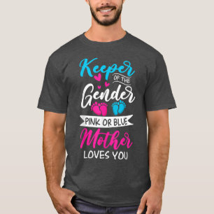 Baby Gender zeigt Dusche rosa oder blaue Mutter Li T-Shirt