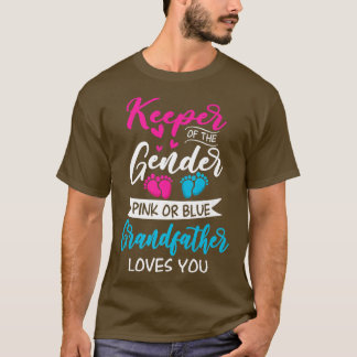 Baby Gender zeigt Dusche rosa oder blauer Großvate T-Shirt