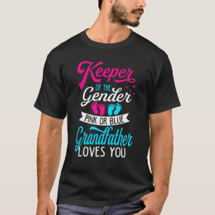Baby Gender zeigt Dusche rosa oder blauer Großvate T-Shirt