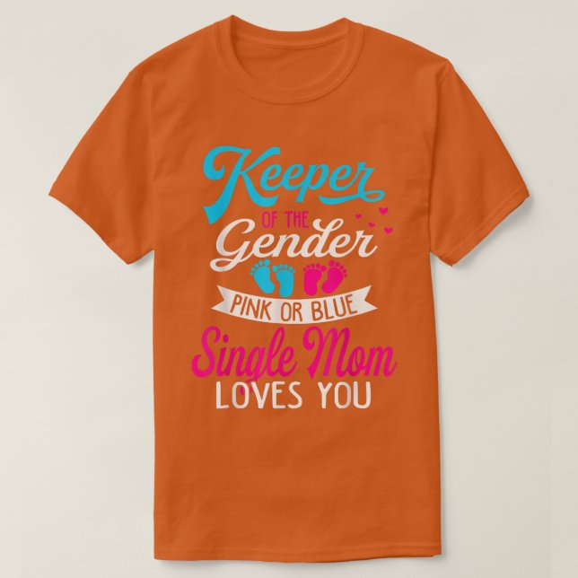Baby Gender zeigt Dusche Rosa oder Blauer Single M T-Shirt (Design vorne)