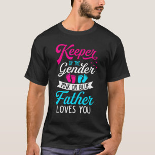 Baby Gender zeigt Dusche Rosa oder Blauer Vater Li T-Shirt