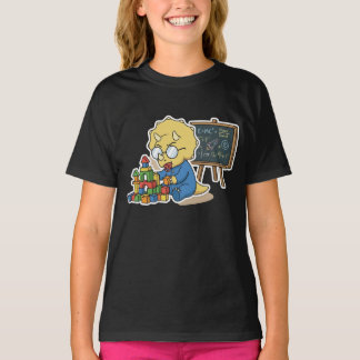 Baby-Genie Dinosaur Wissenschaftler Mathe Pizza Lu T-Shirt