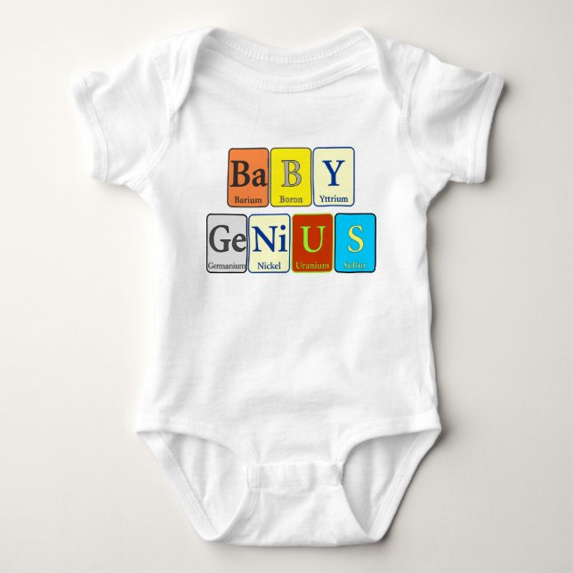 Baby-Genie - periodischer Entwurf Baby Strampler (Vorderseite)