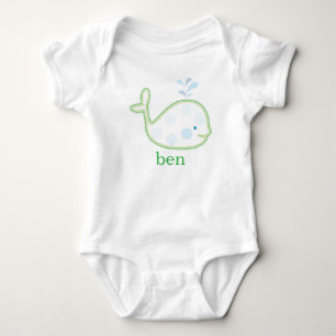Baby-Geschenk - Baby-Wal Baby Strampler