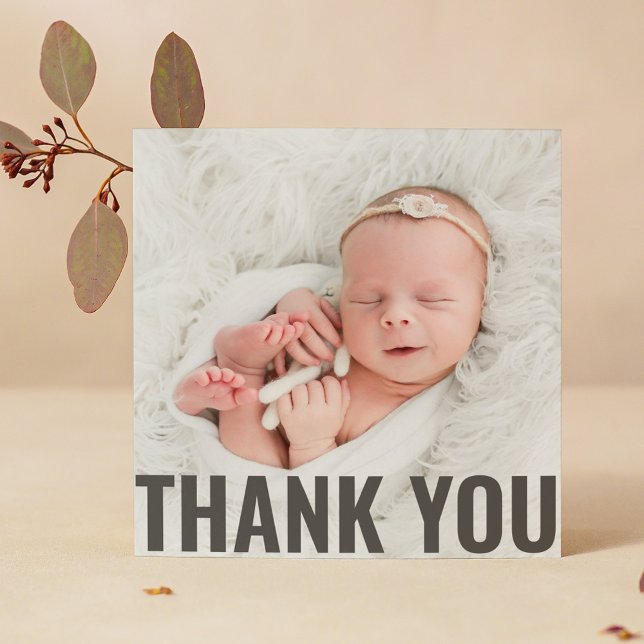 Baby Geschenk Moderne Vielen Dank Neugeborene Baby Dankeskarte (Von Creator hochgeladen)