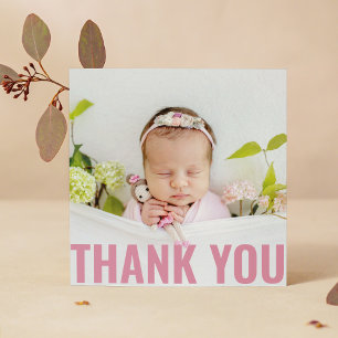 Baby Geschenk Moderne Vielen Dank Neugeborene Baby Dankeskarte