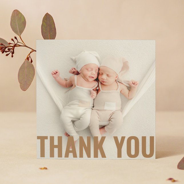 Baby Geschenk Moderne Vielen Dank Neugeborene Baby Dankeskarte (Von Creator hochgeladen)