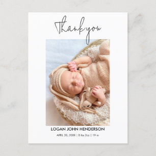 Baby Geschenkdusche Vielen Dank 4 Foto Collage Feiertagspostkarte
