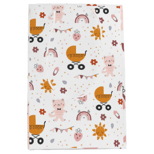 Baby Geschenktasche für Babydusche Mittlere Geschenktüte