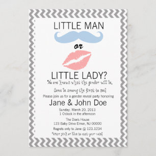 Baby-Geschlecht decken Einladung auf