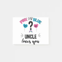 Baby Geschlecht zeigen rosa oder blaue Onkel Liebe