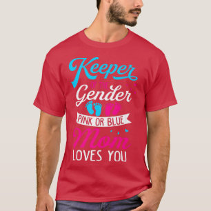 Baby Geschlecht zeigt Dusche Rosa oder Blaue Mama T-Shirt
