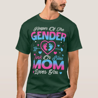 Baby Geschlecht zeigt Dusche Rosa oder Blaue Mama T-Shirt