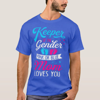 Baby Geschlecht zeigt Dusche Rosa oder Blaue Mama  T-Shirt