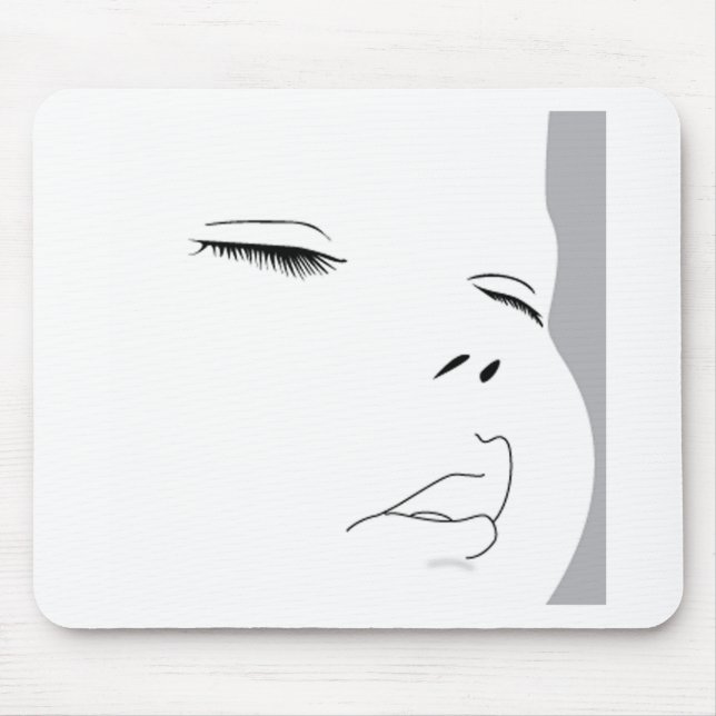 Baby-Gesicht 1 Mousepad (Vorne)