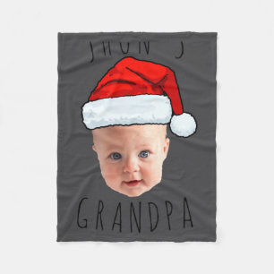 Baby-Gesicht Santa-Hut Weihnachtsfoto  Fleecedecke