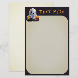 Baby Ghost Creepy Niedlich Halloween Charakter Briefpapier