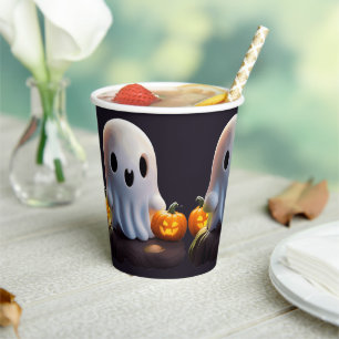 Baby Ghost Creepy Niedlich Halloween Charakter Pappbecher