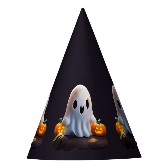 Baby Ghost Creepy Niedlich Halloween Charakter Partyhütchen (Vorderseite)