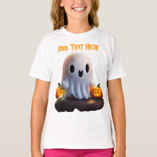 Baby Ghost Creepy Niedlich Halloween Charakter T-Shirt