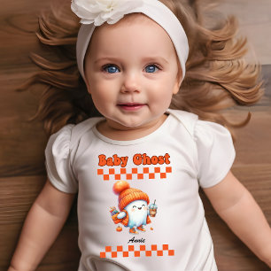 Baby Ghost Personalisiert Name Halloween Geschenkd Strampler