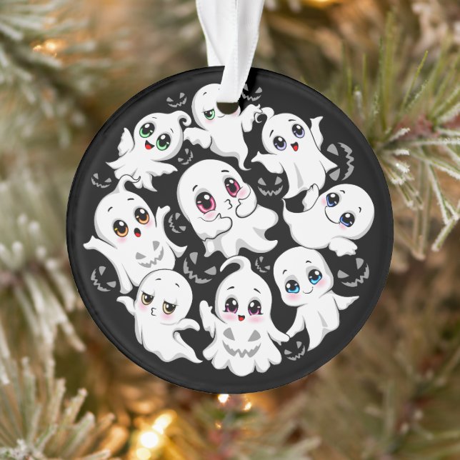 Baby Ghosts Éffrayant mignon Halloween humeur (Arbre)