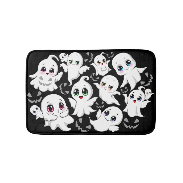 Baby Ghosts Spookoky Niedliche Halloween-Stimmung Badematte (Vorderseite)