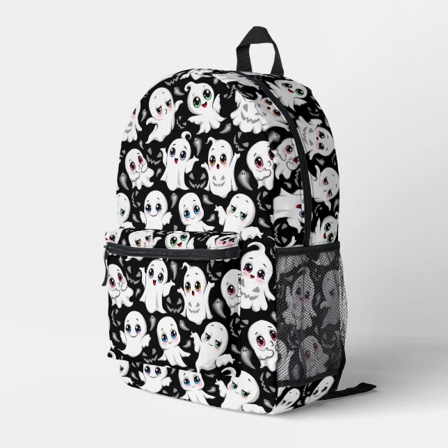 Baby Ghosts Spookoky Niedliche Halloween-Stimmung Bedruckter Rucksack (Rückseitige Ecke Rechts)