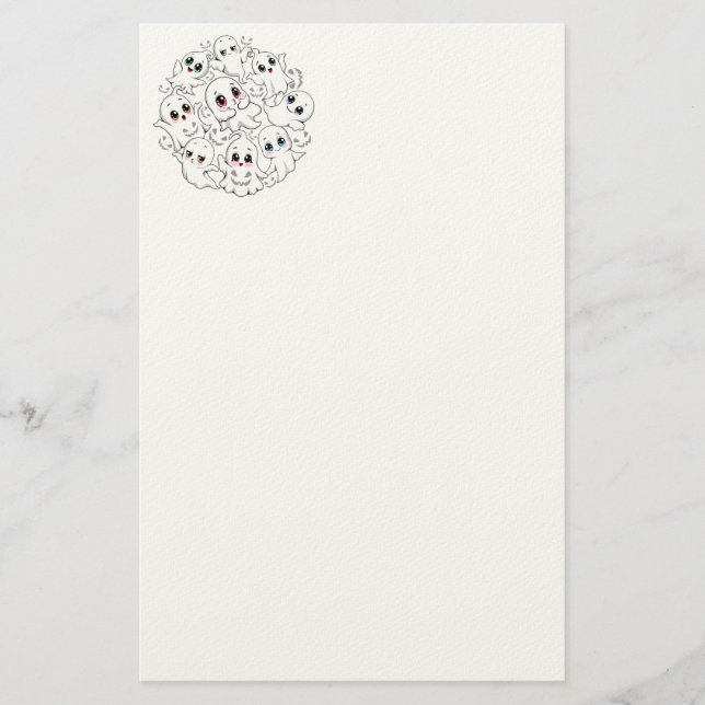Baby Ghosts Spookoky Niedliche Halloween-Stimmung Briefpapier (Vorderseite)
