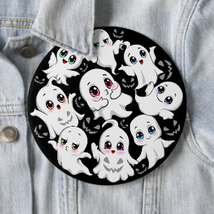Baby Ghosts Spookoky Niedliche Halloween-Stimmung Button