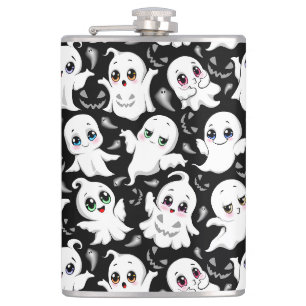 Baby Ghosts Spookoky Niedliche Halloween-Stimmung Flachmann