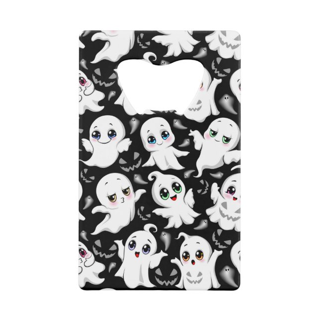 Baby Ghosts Spookoky Niedliche Halloween-Stimmung Geldbeutel Flaschenöffner (Vorderseite)