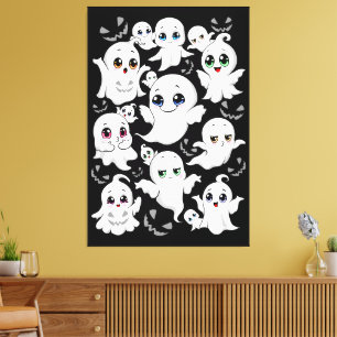 Baby Ghosts Spookoky Niedliche Halloween-Stimmung Leinwanddruck