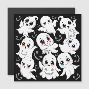 Baby Ghosts Spookoky Niedliche Halloween-Stimmung Magnetkarte