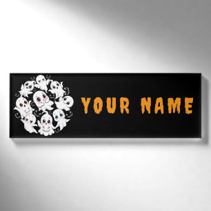 Baby Ghosts Spookoky Niedliche Halloween-Stimmung Namenschild