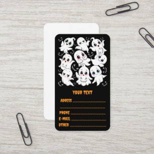 Baby Ghosts Spookoky Niedliche Halloween-Stimmung Visitenkarte