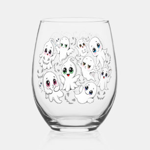 Baby Ghosts Spookoky Niedliche Halloween-Stimmung Weinglas Ohne Stiel