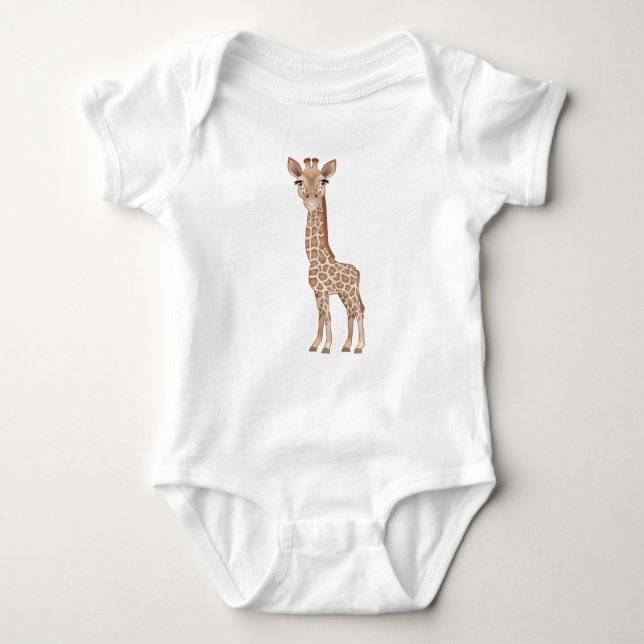 Baby-Giraffe Baby Strampler (Vorderseite)