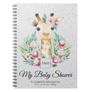 Baby Giraffe Boho Blume Mutter soll Planerin werde Notizblock