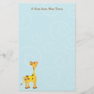 Baby-Giraffe Briefpapier