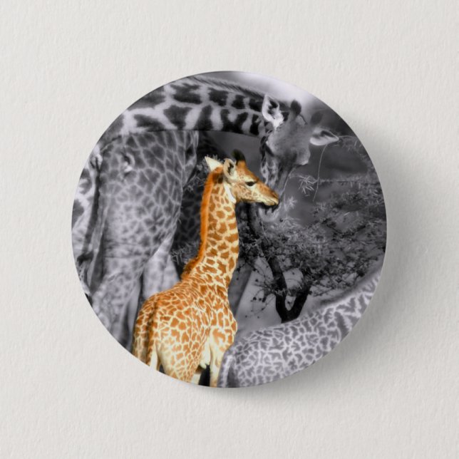 Baby Giraffe Button (Vorderseite)