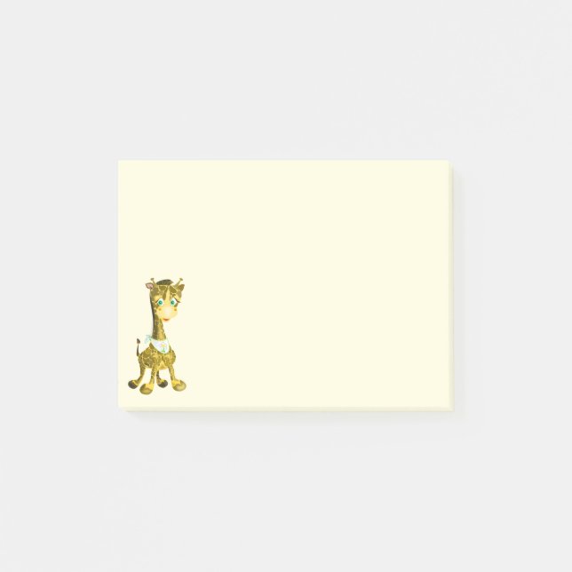 Baby Giraffe - Deine Farbe Post-it Klebezettel (Vorderseite)