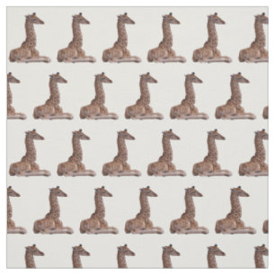 Baby Giraffe Fabric (Farbe auswählen) Stoff