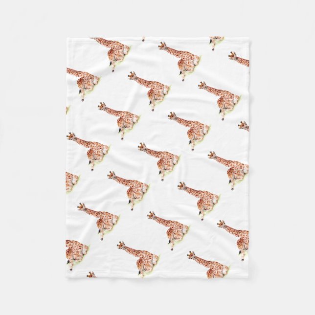 Baby Giraffe Fleecedecke (Vorderseite)