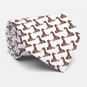 Baby Giraffe Frenzy Tie Double Side(Choose Colour) Krawatte