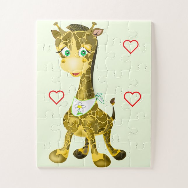 Baby Giraffe Jigsaw Puzzle (Vertikal)