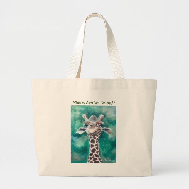 Baby Giraffe Jumbo Stoffbeutel (Vorne)