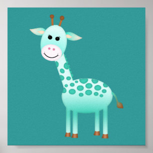 Baby Giraffe/Kinderzimmer-Dekoration Poster