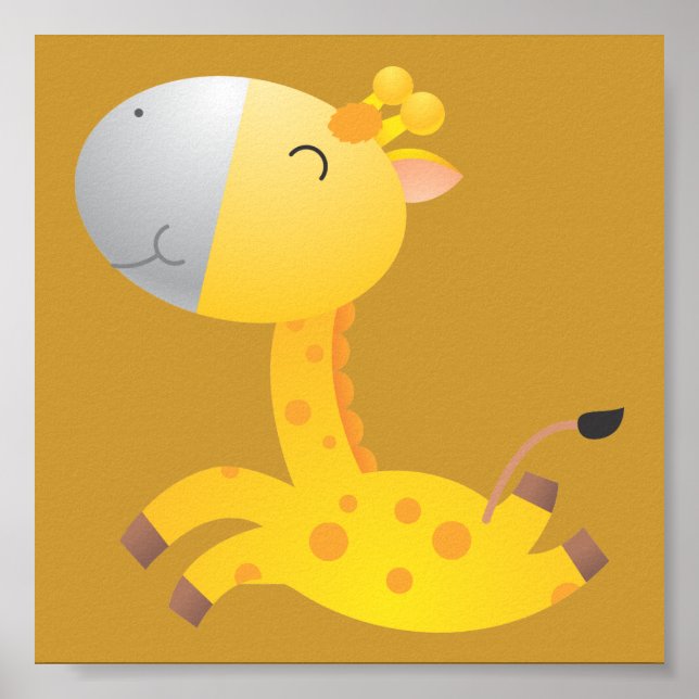 Baby Giraffe/Kinderzimmer-Dekoration Poster (Vorne)