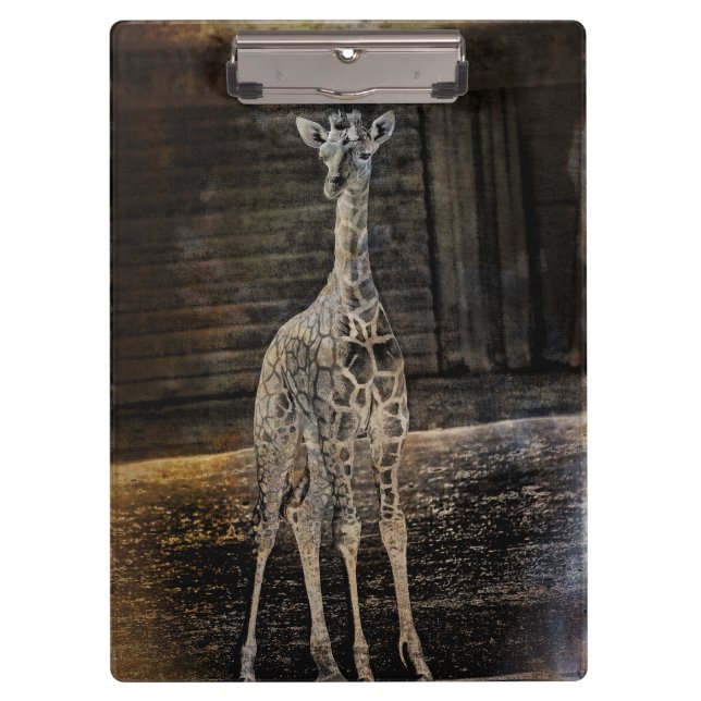 Baby Giraffe Klemmbrett (Vorderseite)